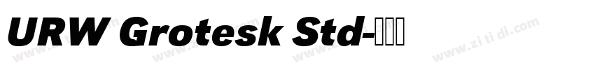 URW Grotesk Std字体转换